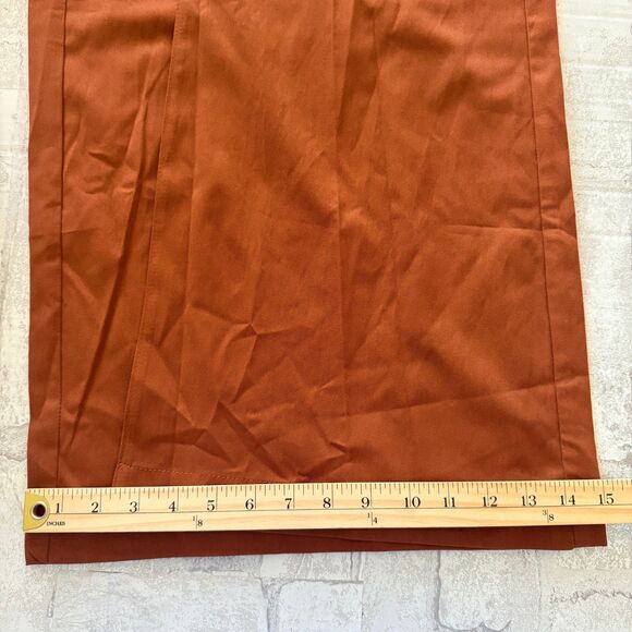Manfinity Muted Orange Wide Leg Skirt Pants Mens Flowy Drape Avant Garde Look M - Picture 10 of 10